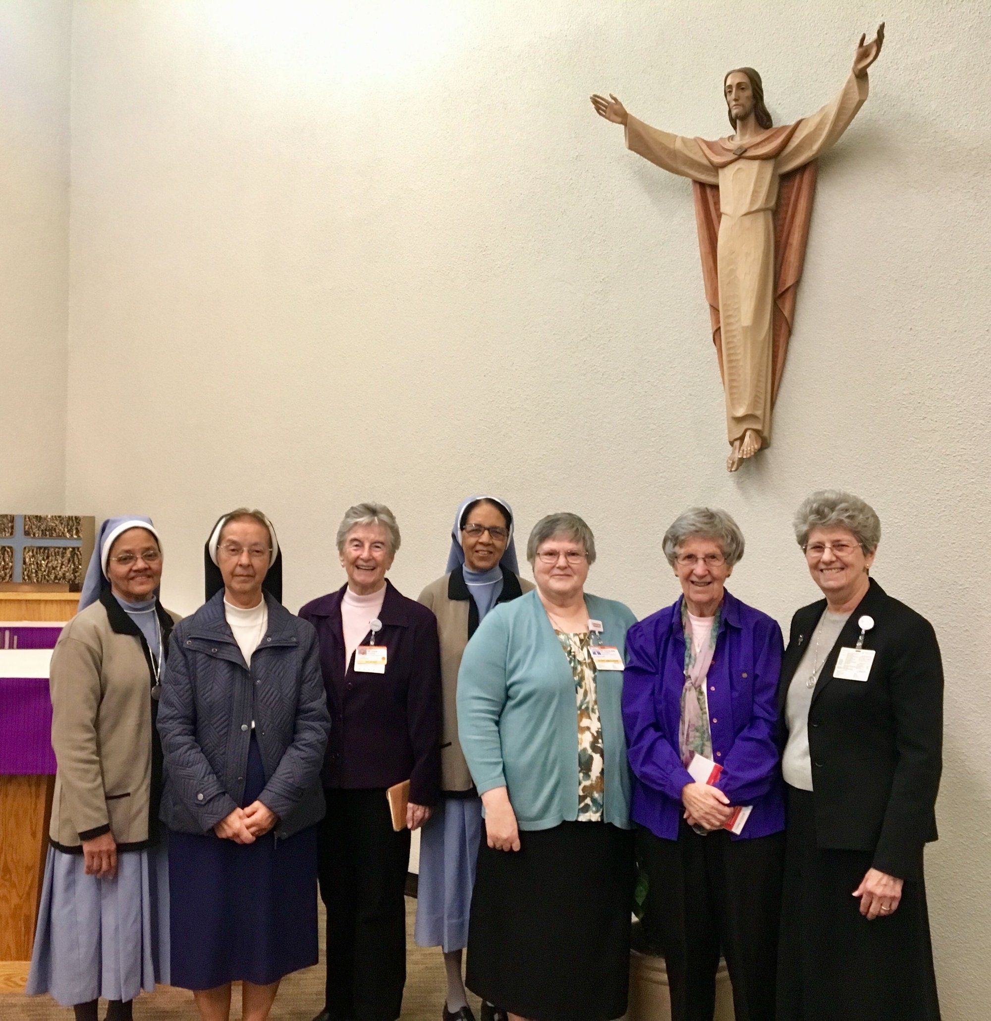 Pictured left to right: Sister Annmma Remi