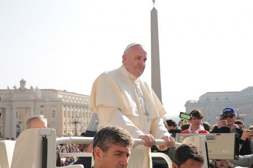 Pope Francis at the general audience in St. Peter's Square on March 30