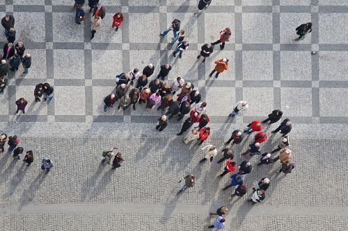 Crowd of people. Credit: Zbynek Jirousek via www.shutterstock.com.