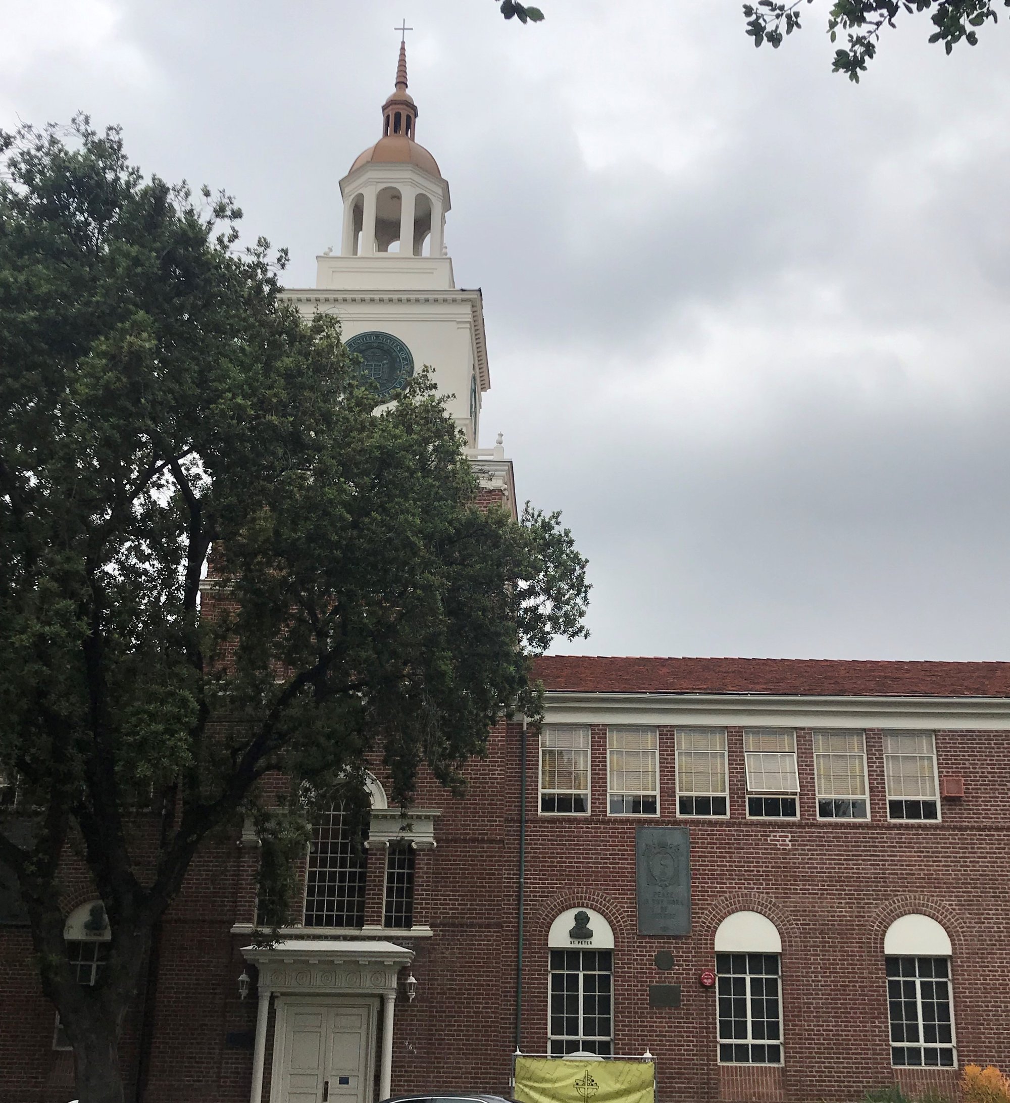 St. John Paul II STEM Academy at Bellarmine-Jefferson will keep its original historic replica of Independence Hall. (GLORIA RIVERA/ST. JOHN PAUL II STEM ACADEMY)