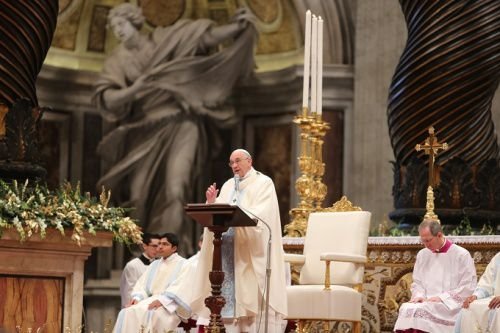 Pope Francis celebrates New Year's Day Mass for the Solemnity of Mary the Mother of God on Jan. 1