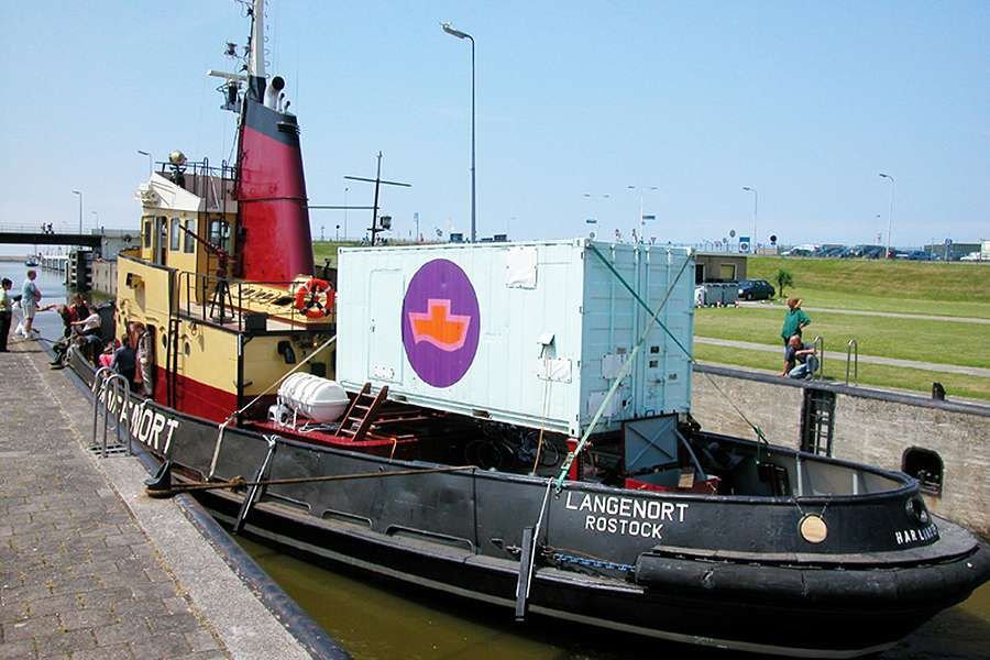 The Langenort just before emabarking on its trip to Poland. Credit: Copyright Women on Waves 2004.