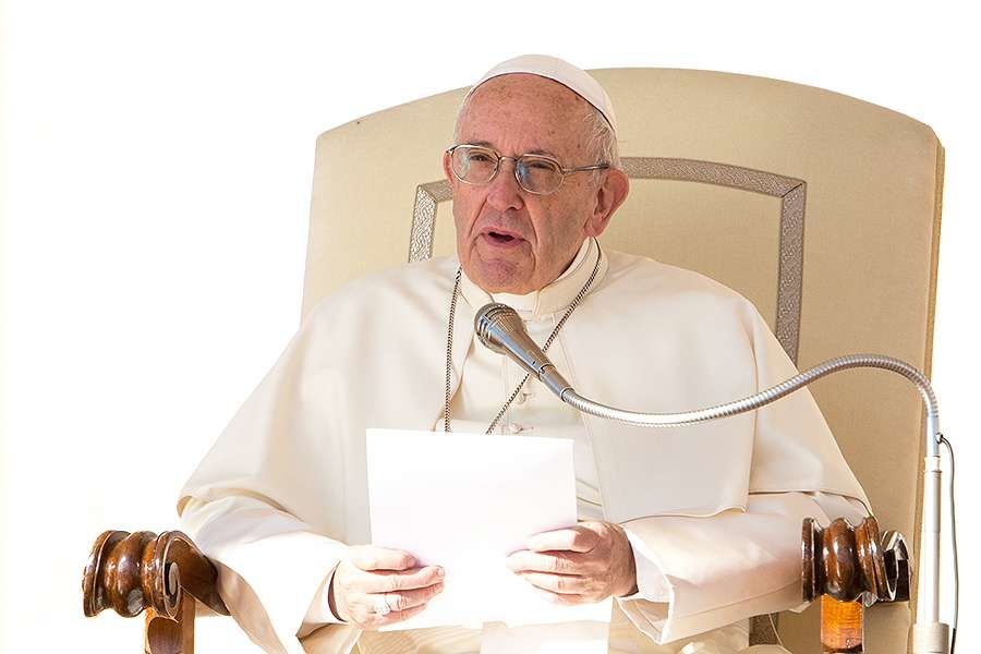Pope Francis at the General Audience in St. Peter's Square