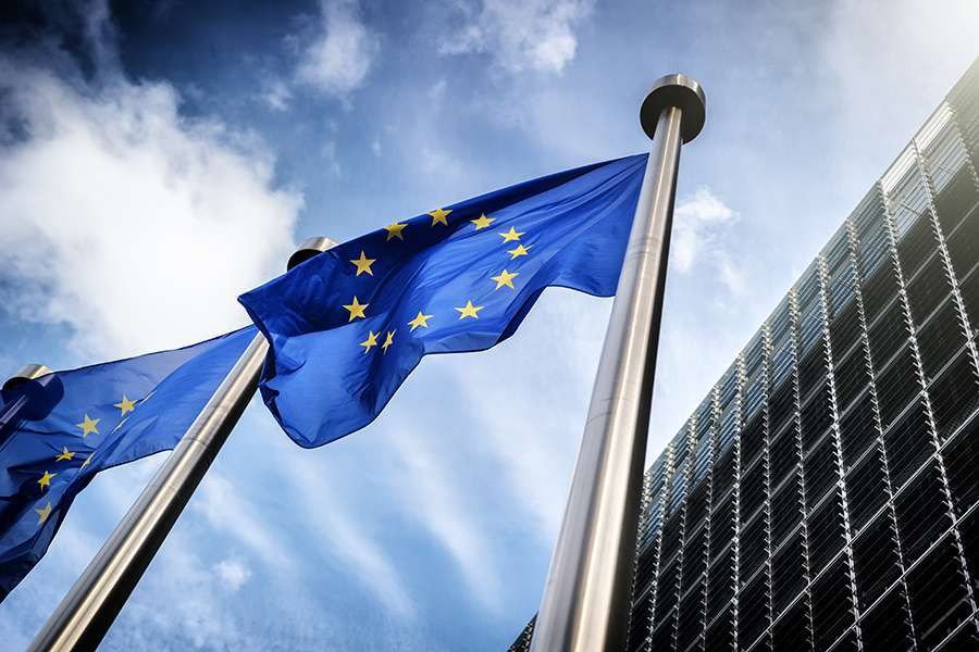 E.U. Flags (Credit: symbiot/Shutterstock)