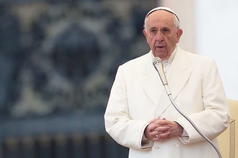 Pope Francis at the General Audience in St. Peter's Square