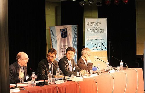 Speakers at the Oasis Foundation conference in Sarajevo