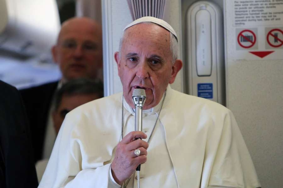 Pope Francis in flight press conference Jan. 18