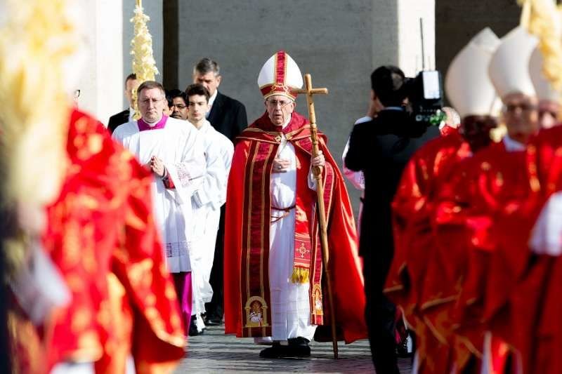 Pope Francis celebrates Palm Sunday Mass in St. Peter's Square March 25