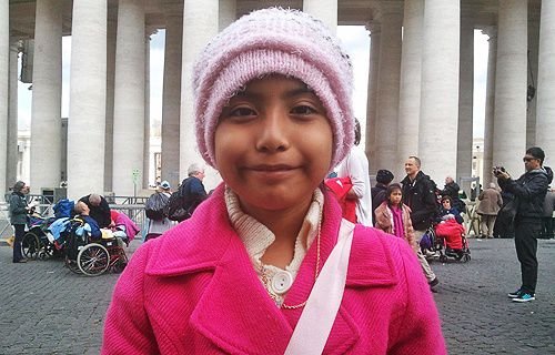 Jersey Vargas in St. Peter's Square