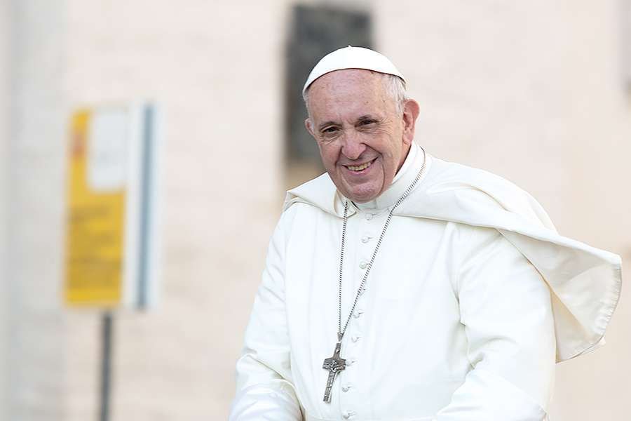 Pope Francis at the general audience in St. Peter's Square on Sept 27