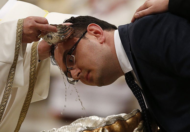 Pope Francis Easter Vigil Baptism