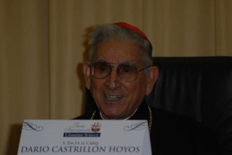 Cardinal Castrillón at a conference in 2010. Castrillón died in Rome the night of May 17-18