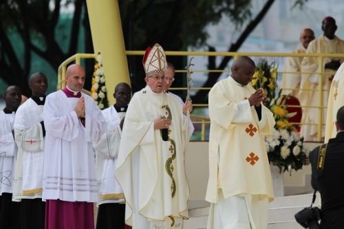 Pope Francis celebrates Mass at the University of Nairobi Nov. 26