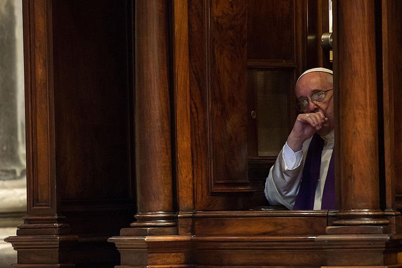 Pope Francis confession