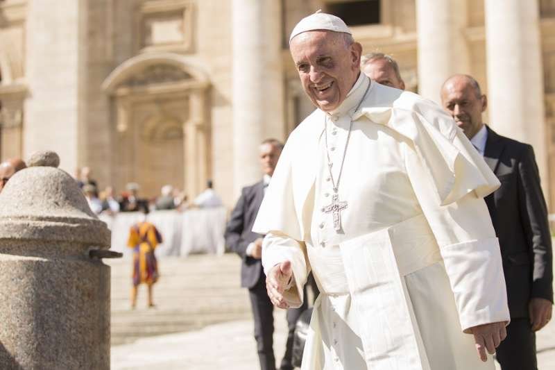 Pope Francis at the general audience in St. Peter's Square Sept. 20