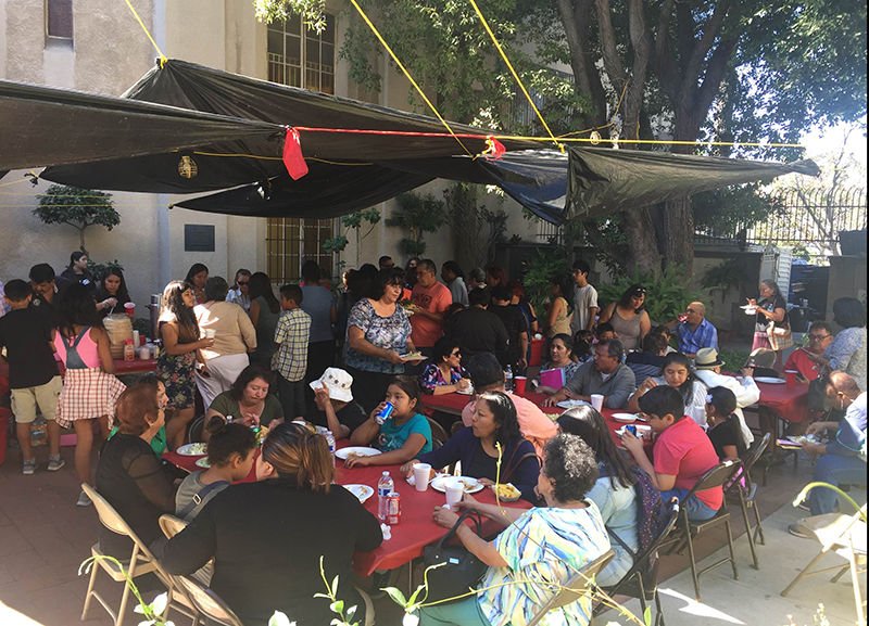 NEIGBHORS SUPPORTING NEIGHBORS: The parish community of Blessed Sacrament Church