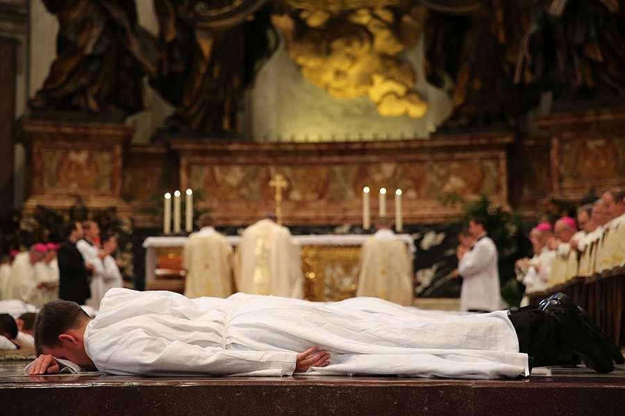 A Mass of diaconal ordination said in St. Peter's Basilica