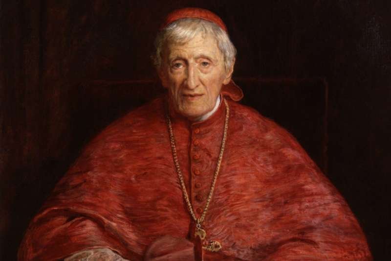 John Henry Newman by Sir John Everett Millais. public domain.
