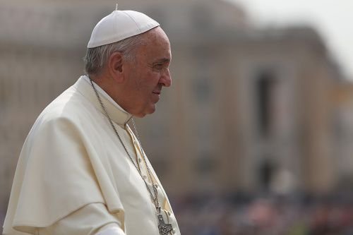 Pope Francis at the Wednesday General Audience in St Peter's Square on May 20