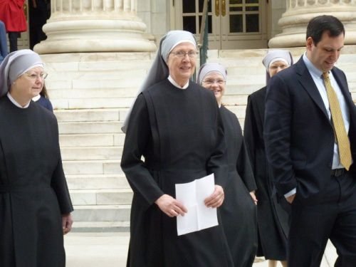 Mother Loraine Maguire (c) of the Little Sisters of the Poor. Credit: Mary Rezac/CNA.