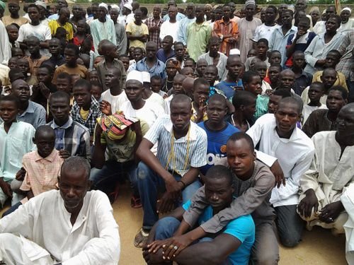 Displaced persons in Maiduguri