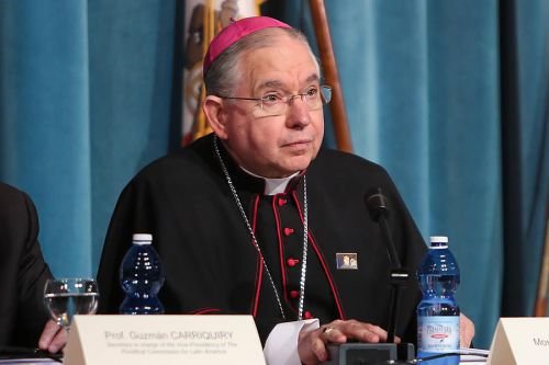 Abp. Jose Gomez at the Pontifical North American College on May 2