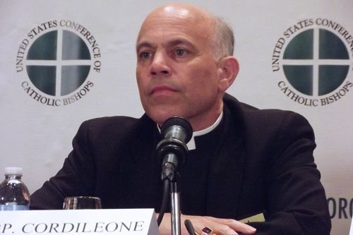 Archbishop Salvatore Cordileone at a press conference for the 2012 USCCB Fall General Assembly