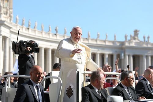 Pope Francis at the General Audience in St. Peter's Square