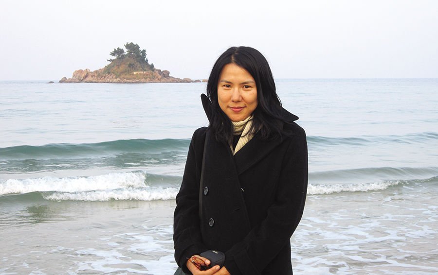 Suki Kim by the East Sea outside Wonsan