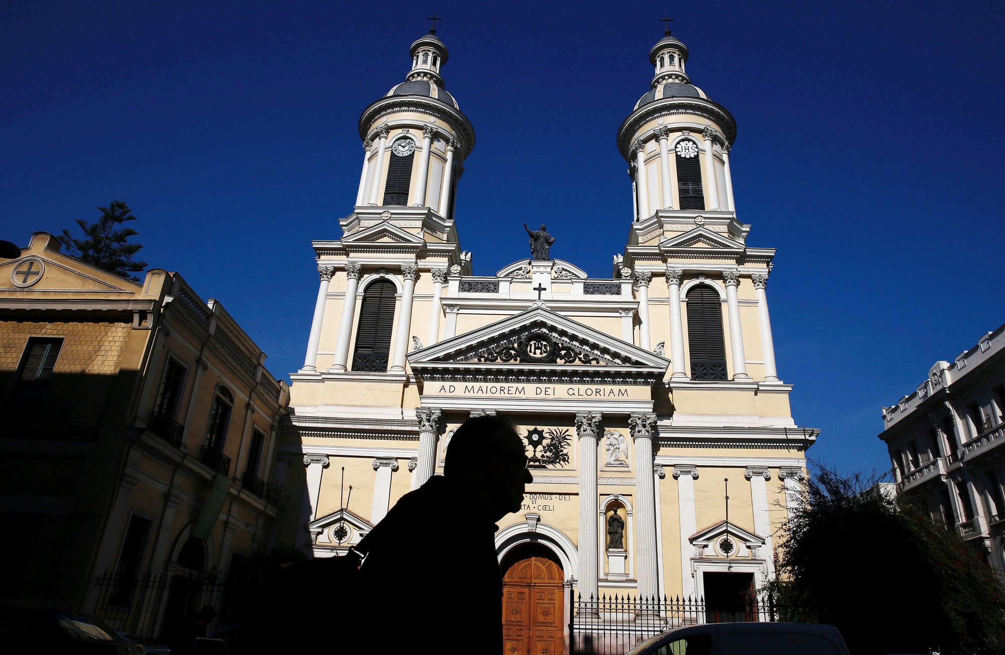 The St. Ignatius of Loyola Church of the Jesuit Fathers is seen in Santiago