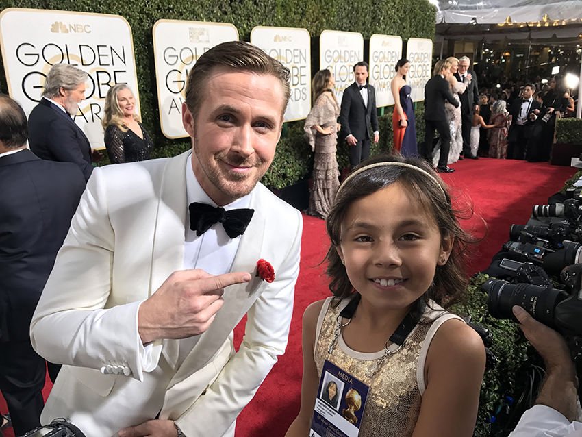 Young cancer survivor Juanita Hernandez met her favorite actor