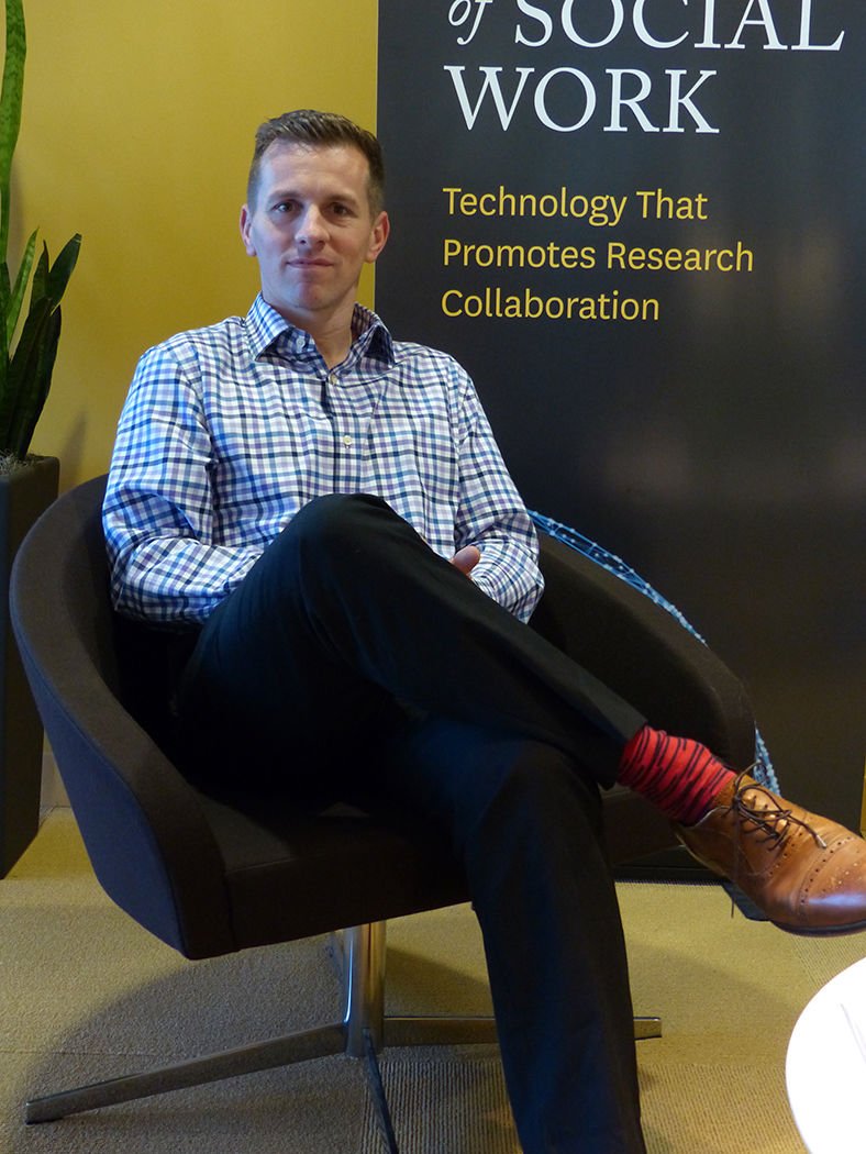 Nathan Graeser of USC’s School of Social Work Center for Innovation & Research for Veterans and Military Families says helping vets transition back into society should come much earlier before they become destitute and homeless. (photo/R.W. Dellinger)