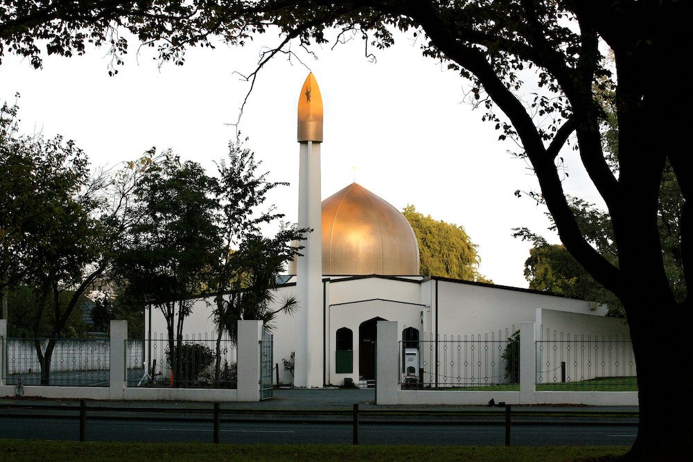 This is a view of the Al Noor Mosque on Deans Avenue in Christchurch