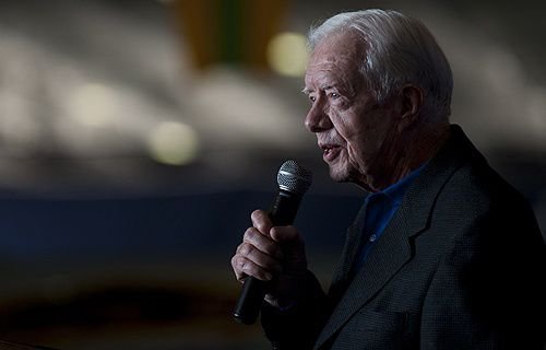 Jimmy Carter speaks in Coronado