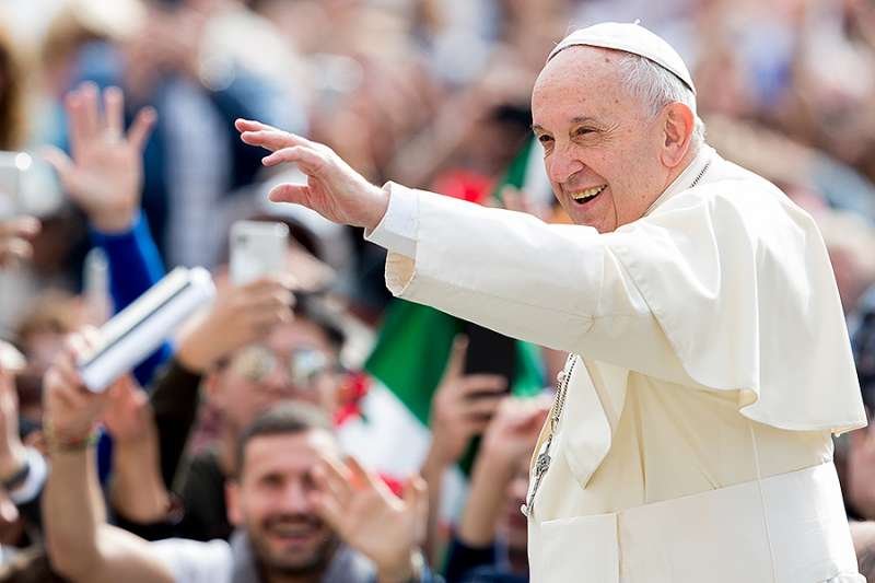 Pope Francis at the General Audience in St. Peter's Square