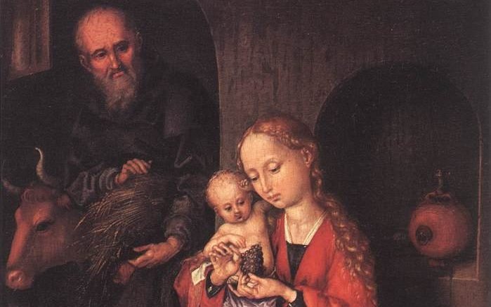 “The Holy Family,” by Martin Schongauer (1448-1491), German. (Wikimedia Commons)
