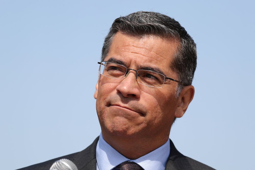 California Attorney General Xavier Becerra is seen in Los Angeles Aug. 2