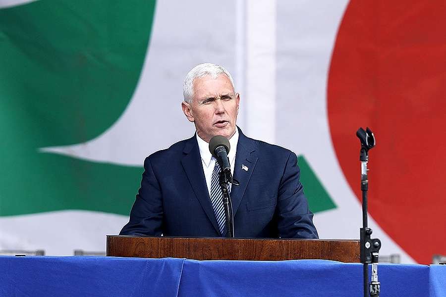 Vice President Mike Pence addresses the Pro-Life Rally at the National Mall in Washington