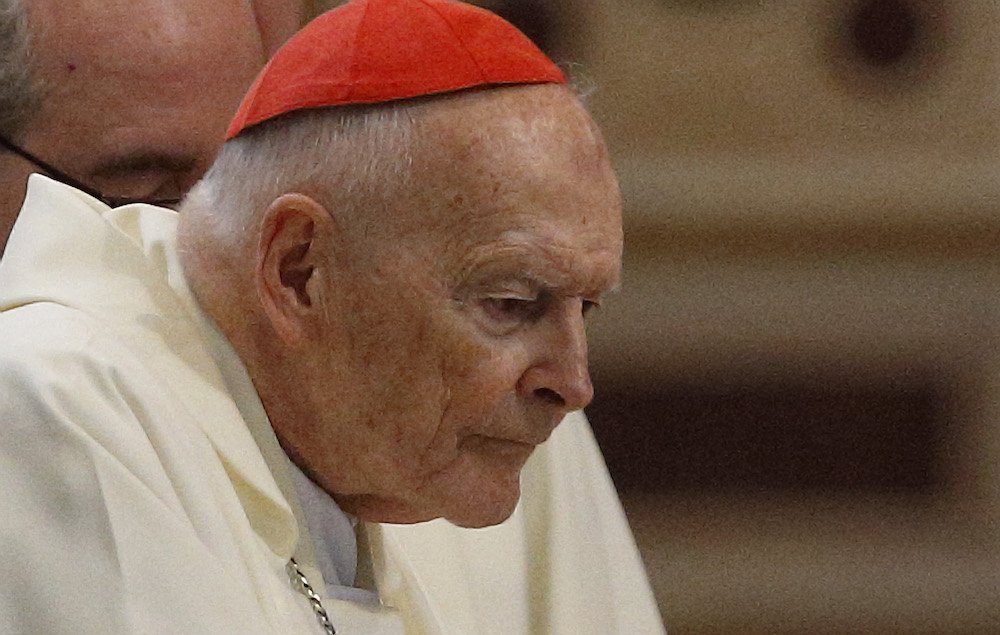 Then-Cardinal Theodore E. McCarrick attends a Mass in Rome April 13. The prelate