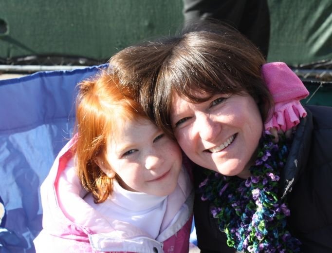 Jennifer Hubbard and her daughter