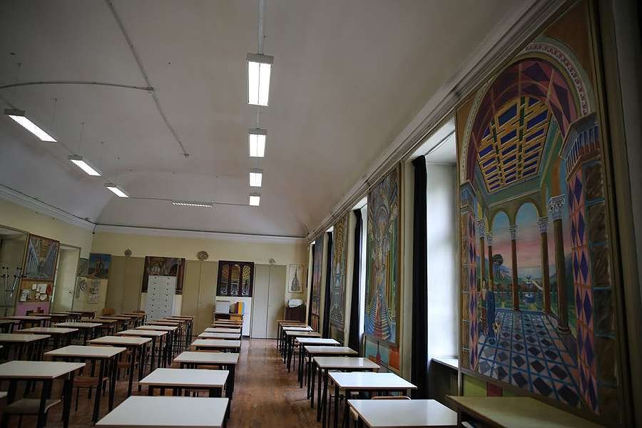 A classroom in Turin's Salesian Institute. Credit: Bohumil Petrik/CNA.