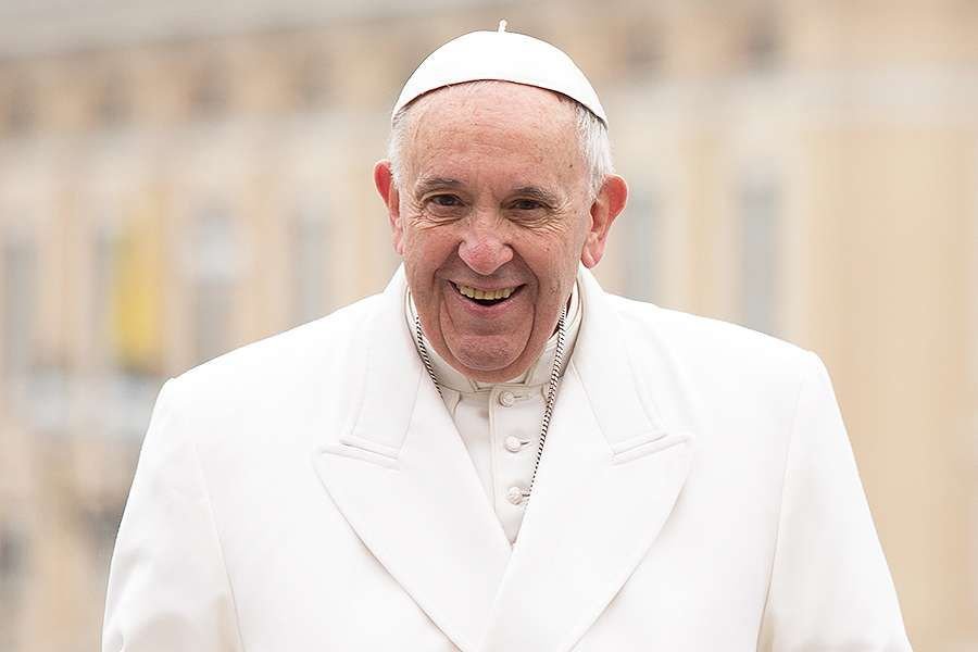 Pope Francis at the general audience in St. Peter Square
