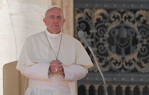 Pope Francis gives the Wednesday general audience in St. Peters Square Oct. 2
