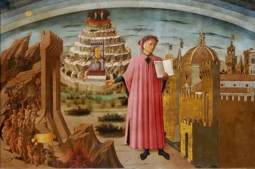 Dante portrait by Domenico di Michelino. Credit: Jim Forest (CC BY-NC-ND 2.0).