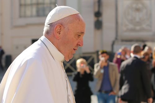 Pope Francis at the general audience in St. Peter's Sqaure on Nov. 4