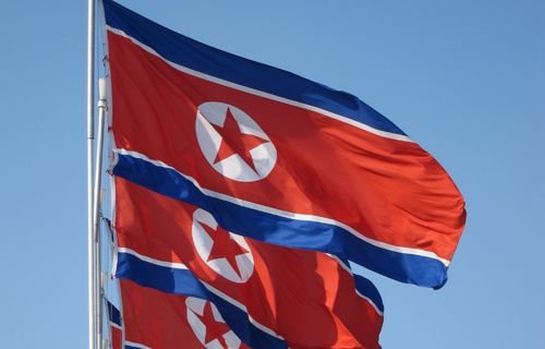 North Korea flag. Credit: John Pavelka via Flickr (CC BY 2.0).