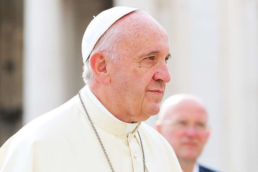 Pope Francis at the General Audience in St. Peter's Square