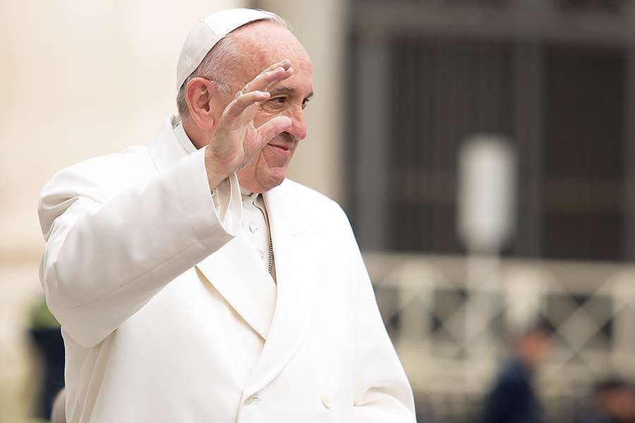 Pope Francis at the general audience in St. Peter Square