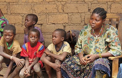 Displaced persons in Central African Republic received aid from CRS