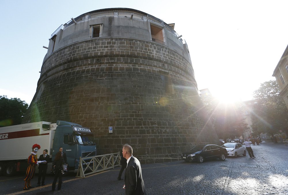 The tower of the Institute for Works of Religion